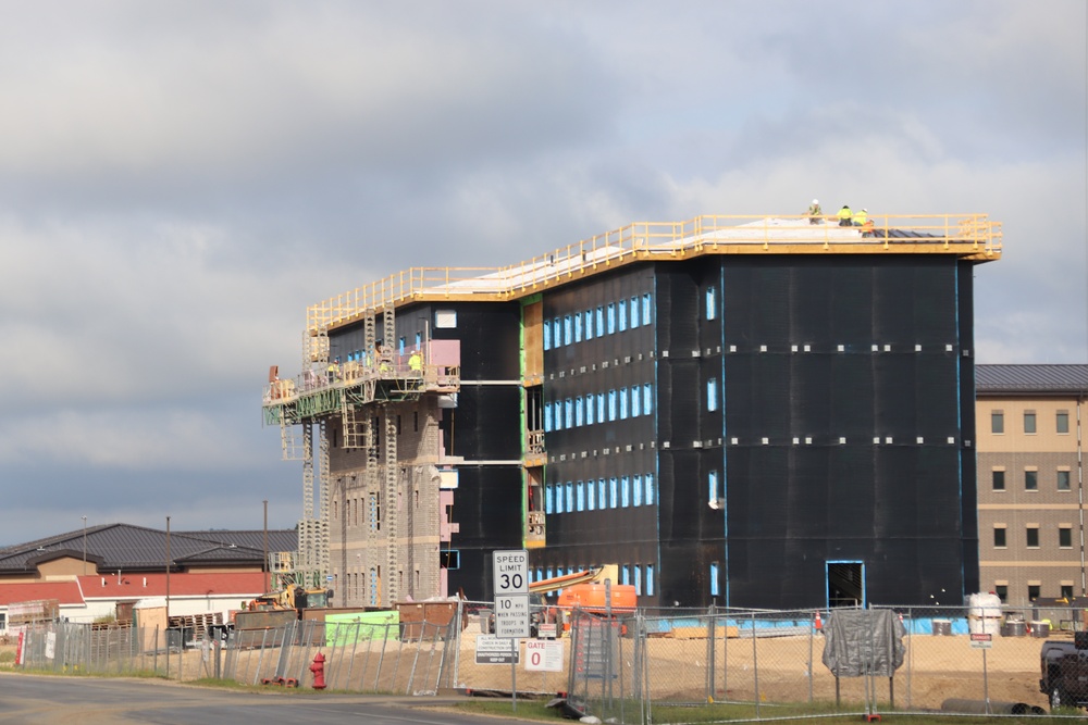 FY 2022-funded South Barracks Project construction at Fort McCoy