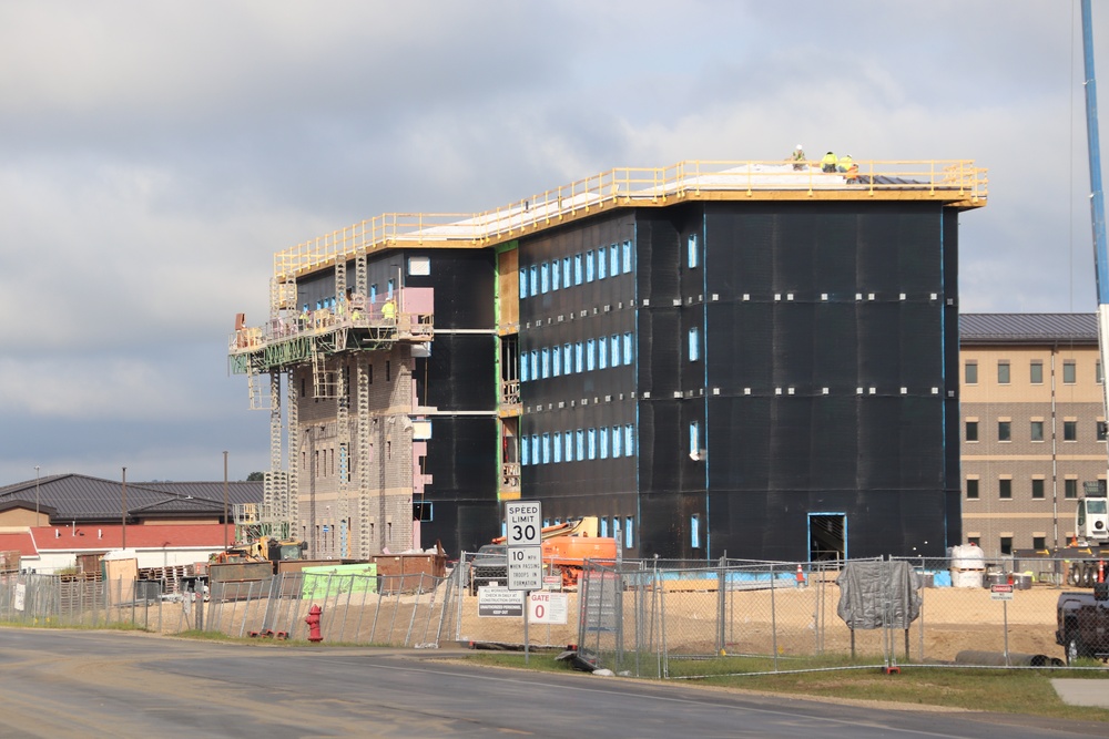 FY 2022-funded South Barracks Project construction at Fort McCoy