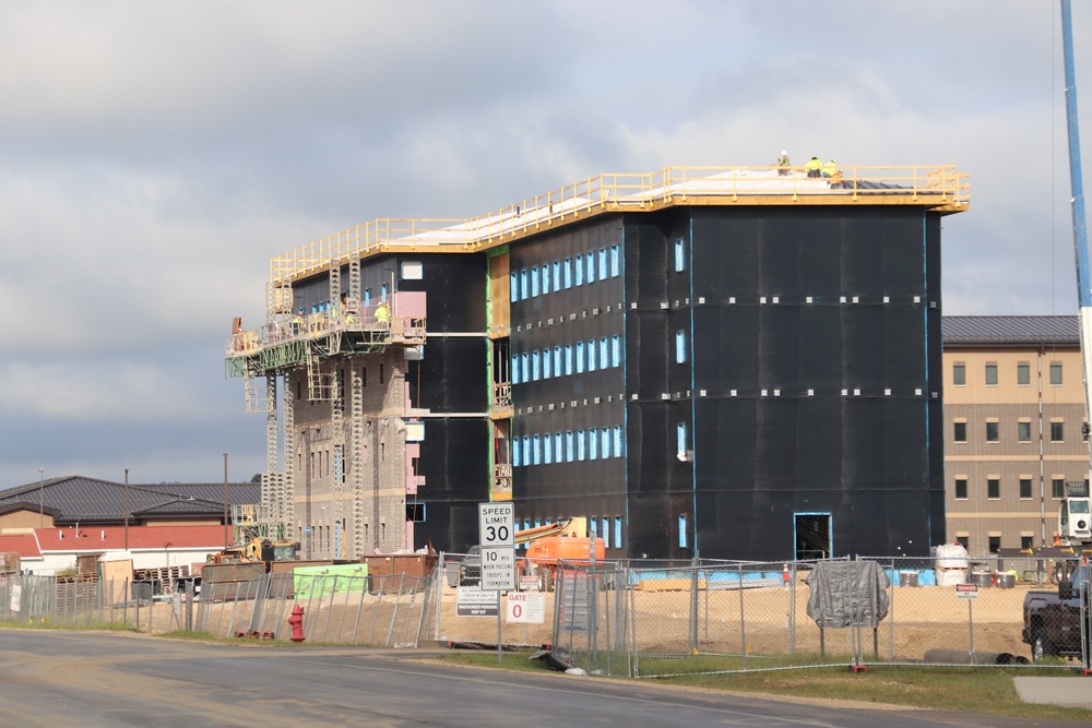 FY 2022-funded South Barracks Project construction at Fort McCoy