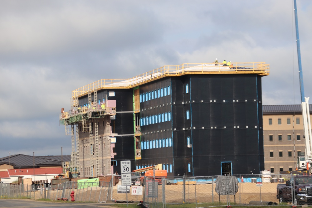 FY 2022-funded South Barracks Project construction at Fort McCoy