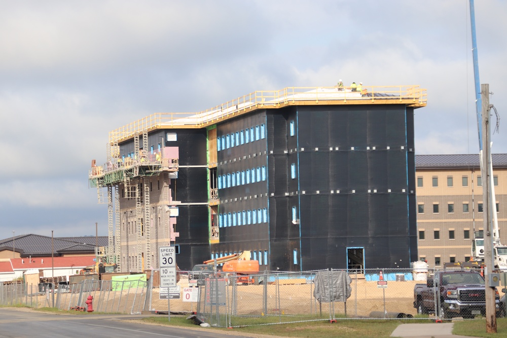 FY 2022-funded South Barracks Project construction at Fort McCoy