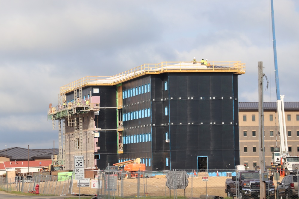 FY 2022-funded South Barracks Project construction at Fort McCoy