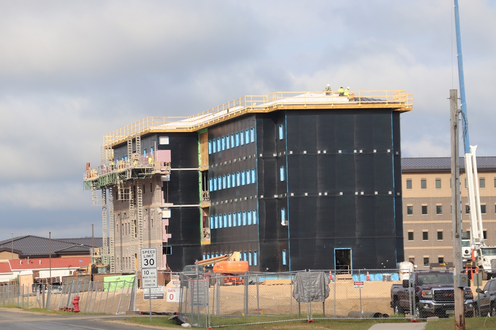 FY 2022-funded South Barracks Project construction at Fort McCoy