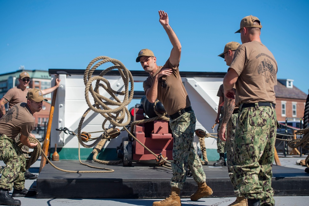 USS Constitution Hosts Annual CNO Chief Petty Officer Heritage Weeks