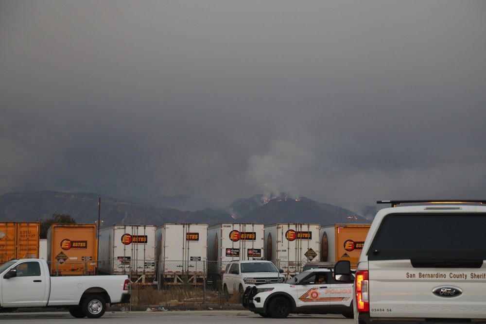 U.S. California Army National Guard Supports Evacuation Efforts Amidst Line Fire Crisis