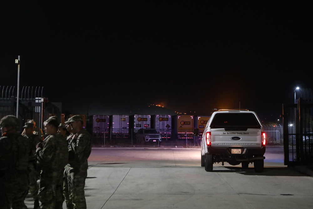 National Guard and Local Authorities Unite in Response to Line Fire Evacuations