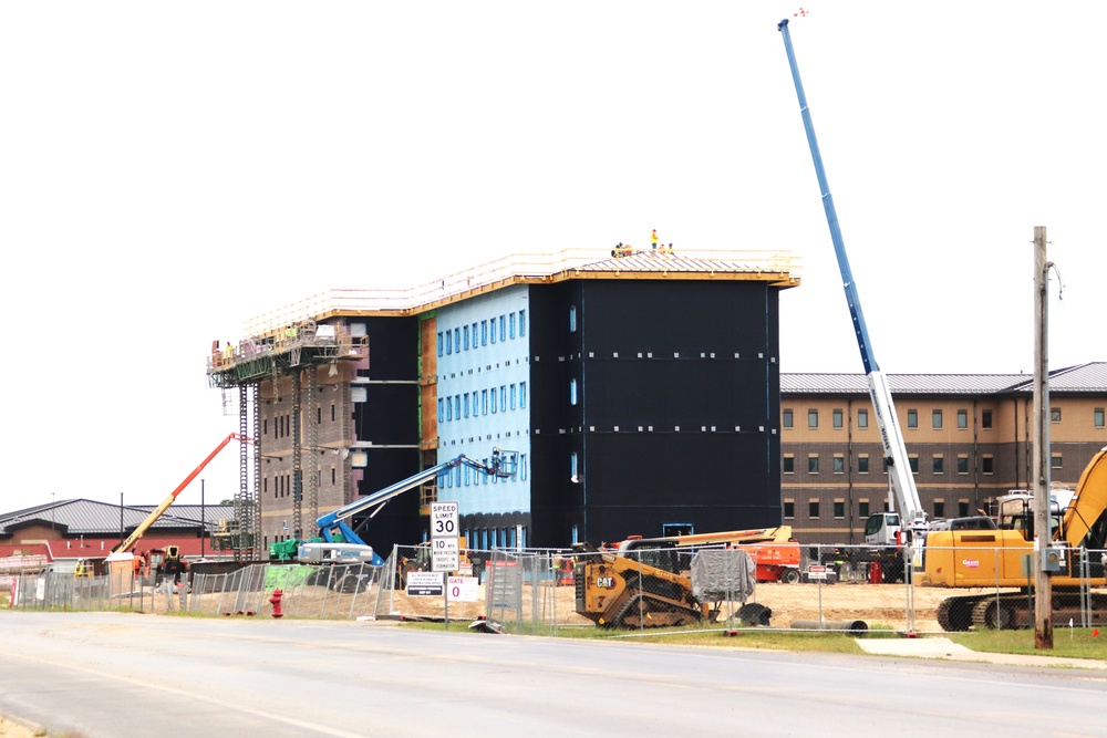 FY 2022-funded South Barracks Project construction at Fort McCoy