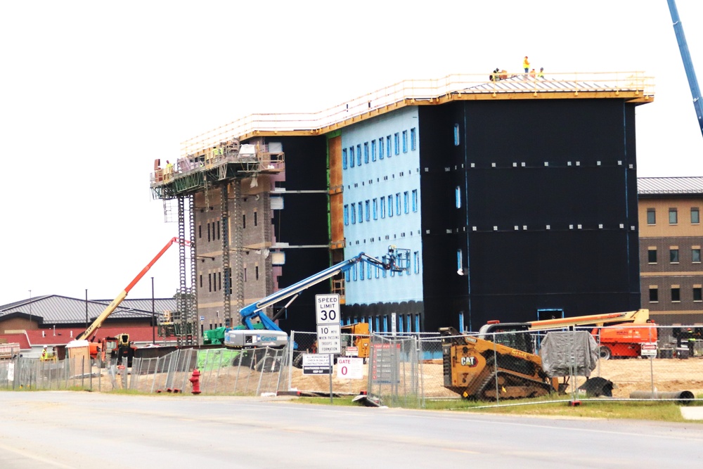 FY 2022-funded South Barracks Project construction at Fort McCoy