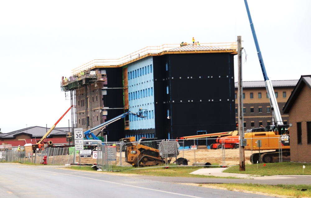 FY 2022-funded South Barracks Project construction at Fort McCoy