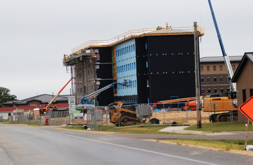 FY 2022-funded South Barracks Project construction at Fort McCoy