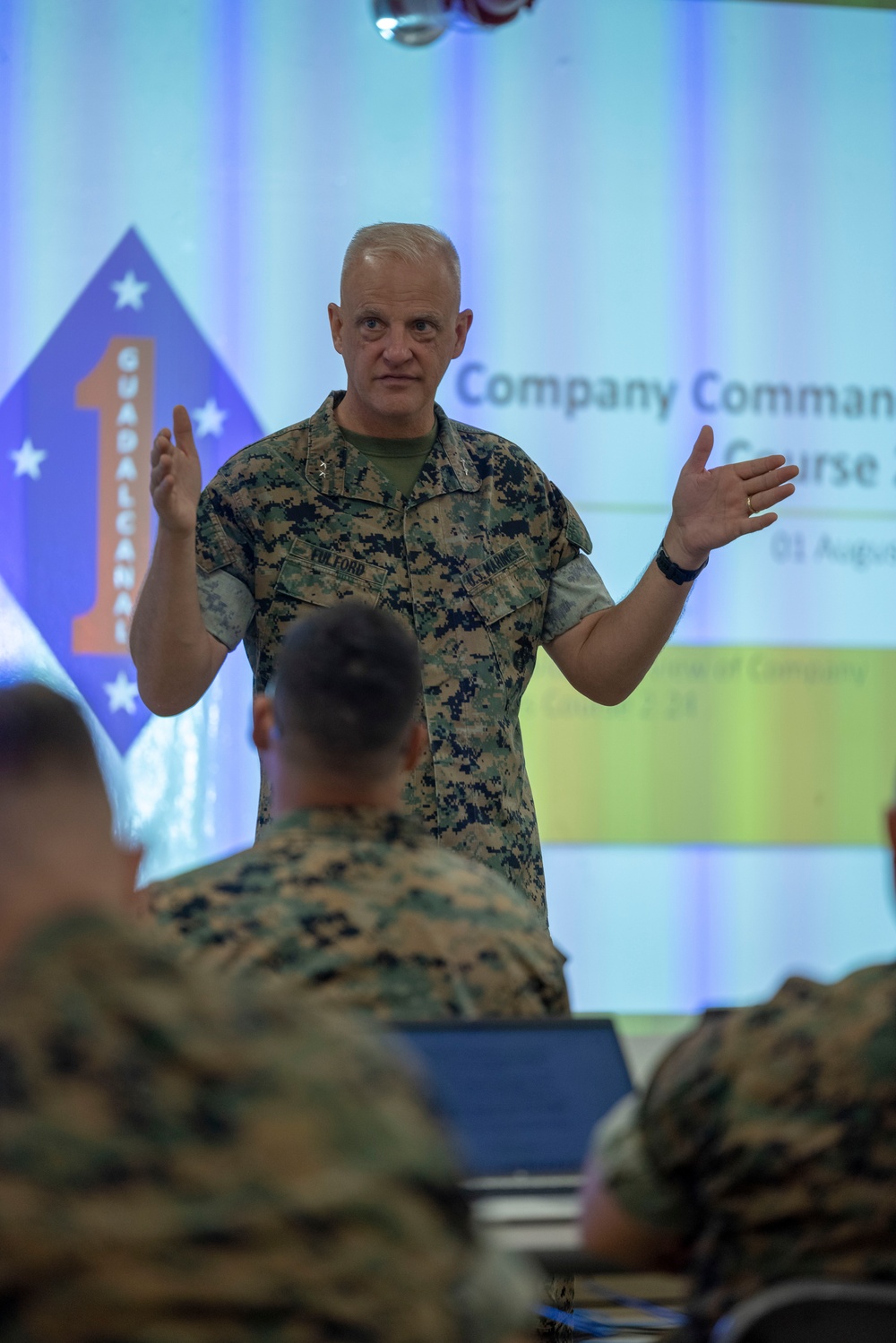 1st Marine Division hosts comprehensive company commanders course