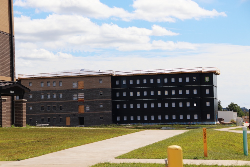 FY 2022-funded South Barracks Project construction at Fort McCoy