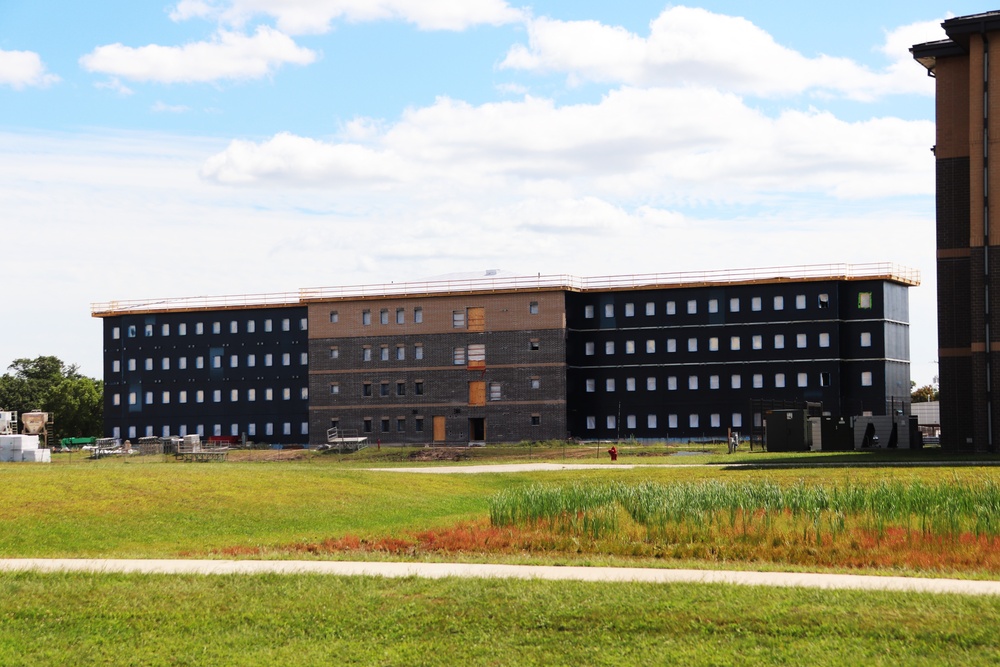 FY 2022-funded South Barracks Project construction at Fort McCoy