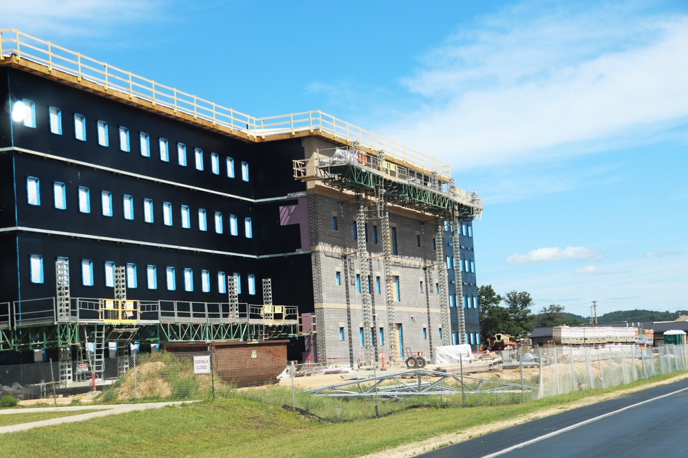 FY 2022-funded South Barracks Project construction at Fort McCoy