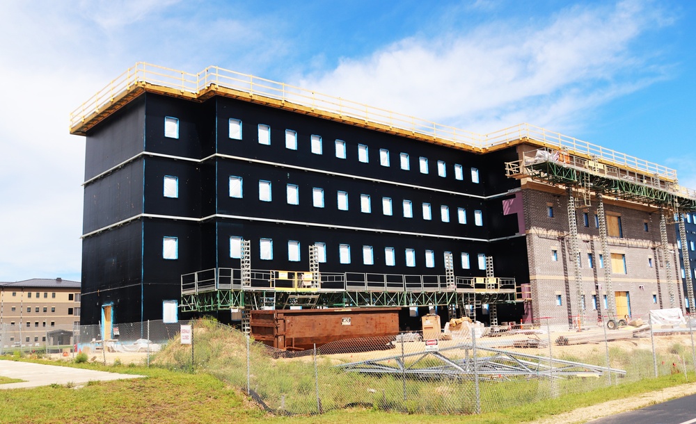 FY 2022-funded South Barracks Project construction at Fort McCoy