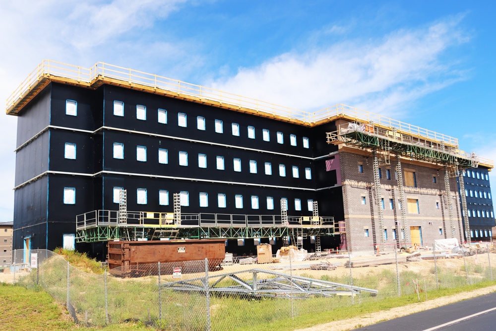 FY 2022-funded South Barracks Project construction at Fort McCoy