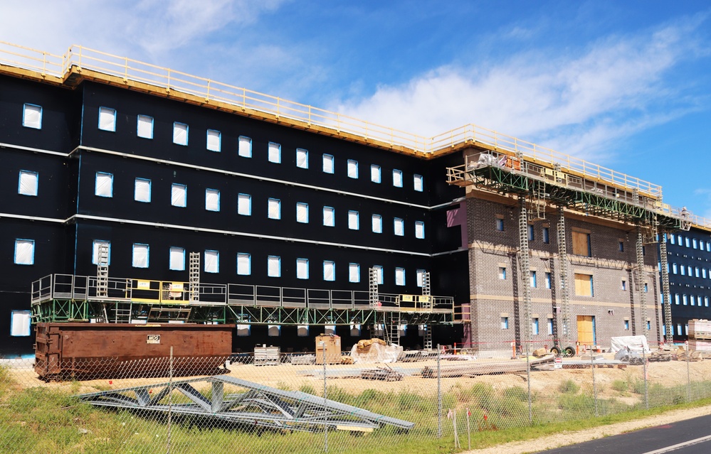 FY 2022-funded South Barracks Project construction at Fort McCoy