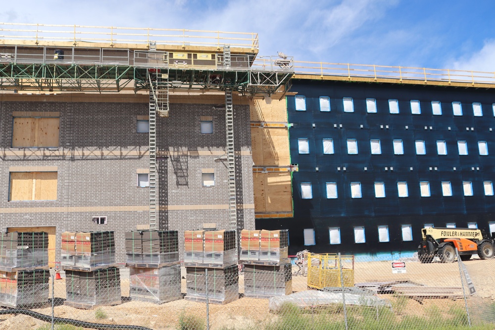 FY 2022-funded South Barracks Project construction at Fort McCoy