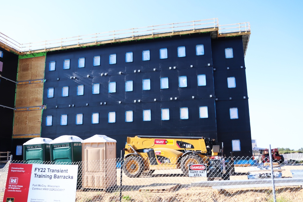 FY 2022-funded South Barracks Project construction at Fort McCoy