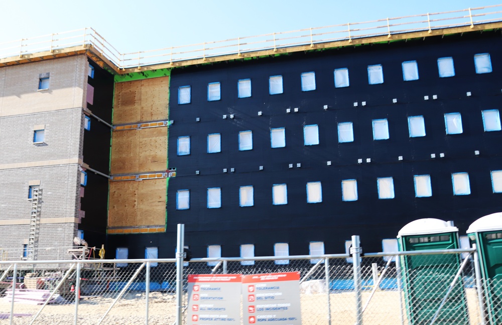 FY 2022-funded South Barracks Project construction at Fort McCoy