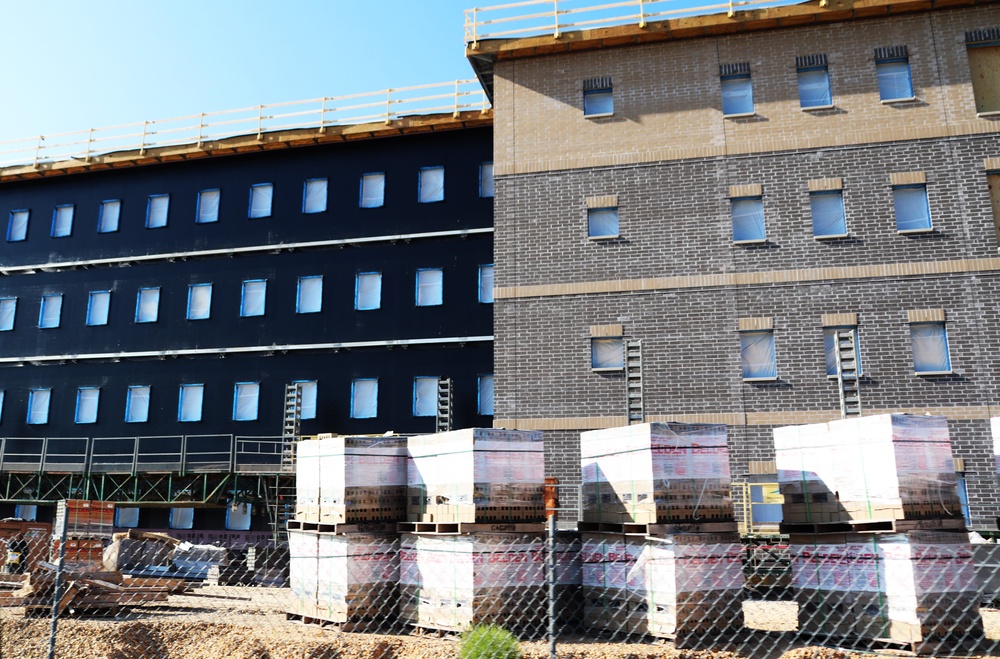 FY 2022-funded South Barracks Project construction at Fort McCoy