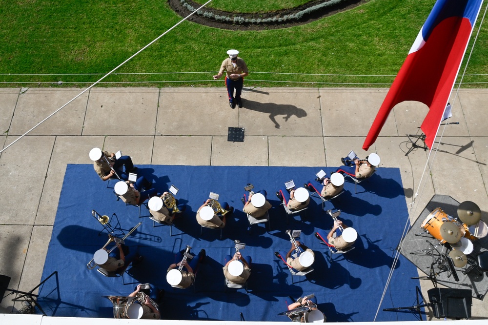 UNITAS LXV U.S. Marine Corps Forces Reserve Band performance at Chilean National Maritime Museum