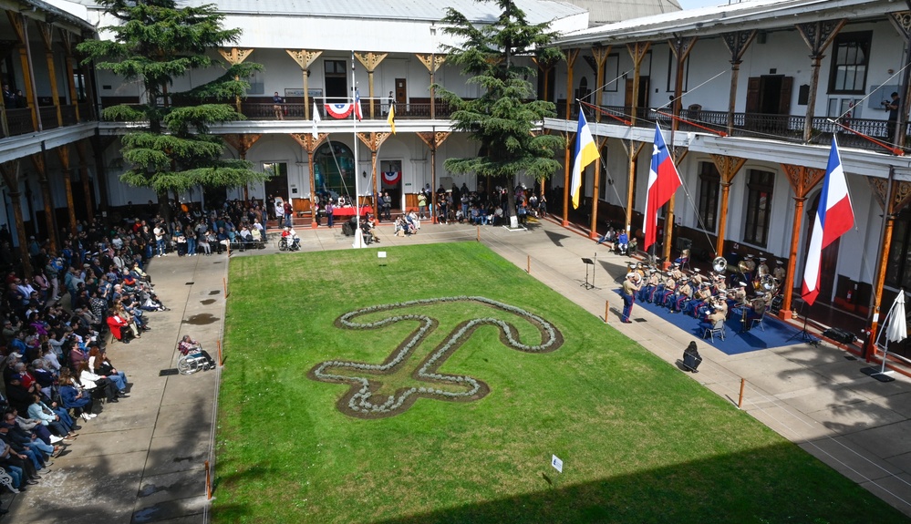 UNITAS LXV U.S. Marine Corps Forces Reserve Band performance at Chilean National Maritime Museum