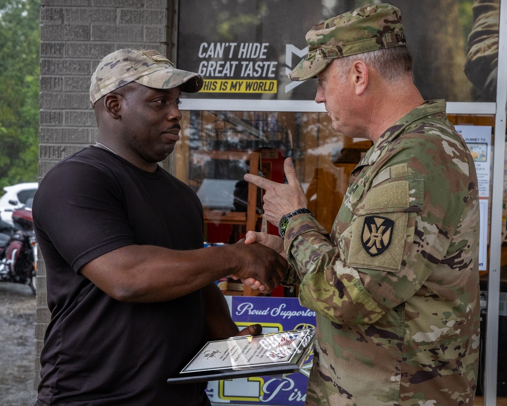 Alabama National Guard soldier honored for saving a local gas station