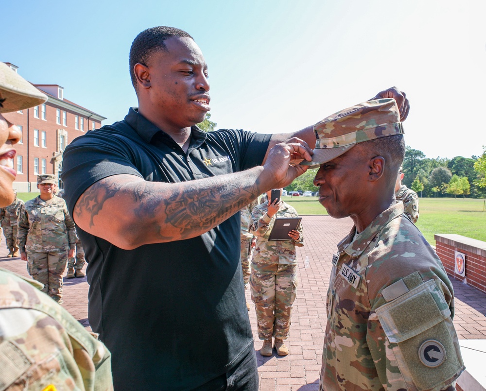 1st TSC Soldier promotes to sergeant