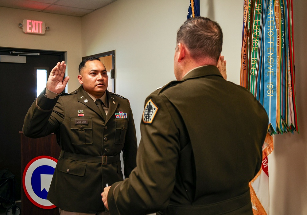 1st TSC Soldier promotes to major