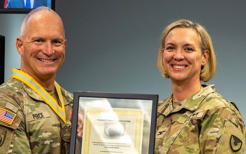 USAFMCOM finance leaders awarded Towson Medallions