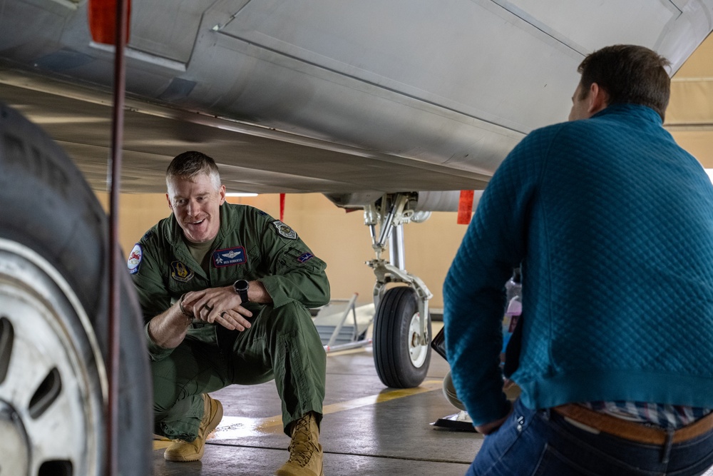 STAFFDEL visits 90th Fighter Squadron