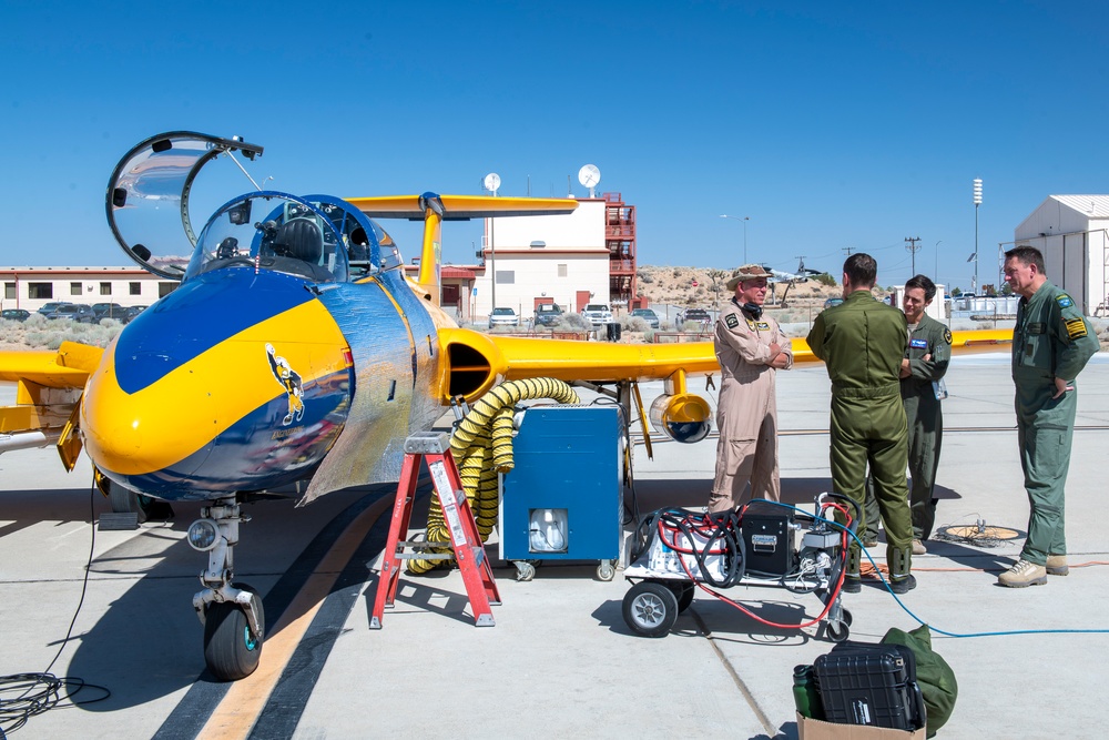 L-29's prepare for research flight at Edwards AFB