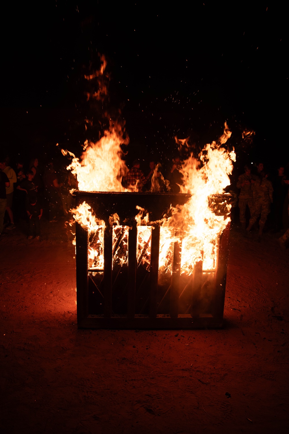 Cannon AFB holds piano burning ceremony