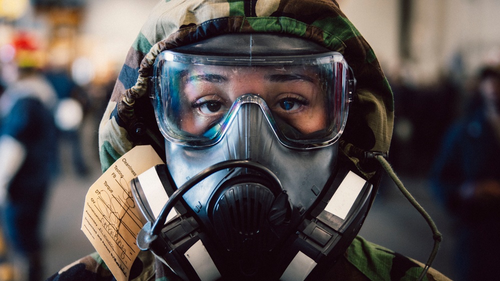 George Washington Conducts a Chemical, Biological, and Radiological Fit Test