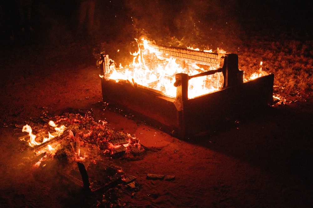 Cannon AFB holds piano burning ceremony