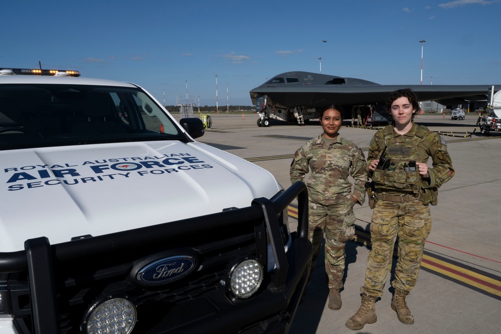 USAF and RAAF security forces team up during BTF