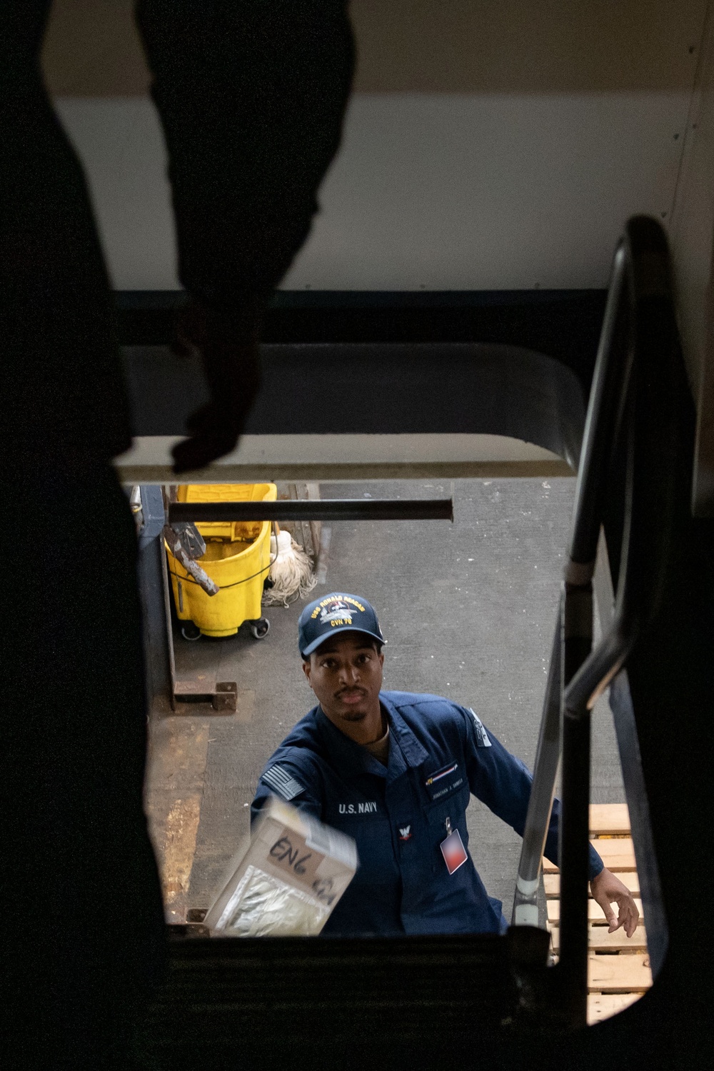 USS Ronald Reagan (CVN 76) Sailors conduct routine operations