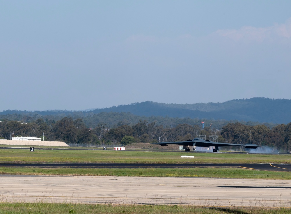 Beauty meets lethality as B-2 Spirits soar above Indo-Pacific