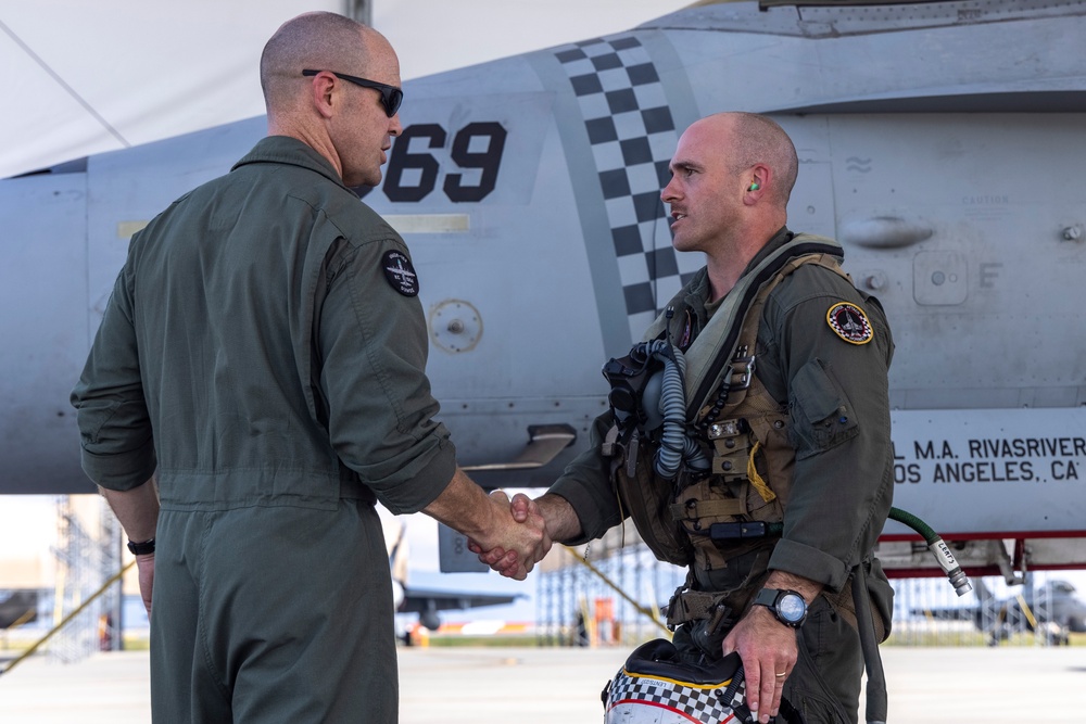 Marine F/A-18s arrive at Iwakuni, Japan