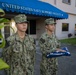 Sailors assigned to Diego Garcia hold a 9/11 Remembrance Ceremony