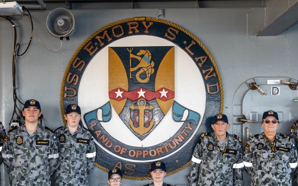 Guests Tour USS Emory S. Land