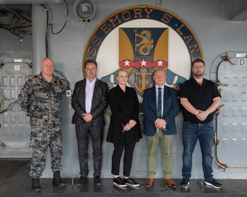 Guests Tour USS Emory S. Land