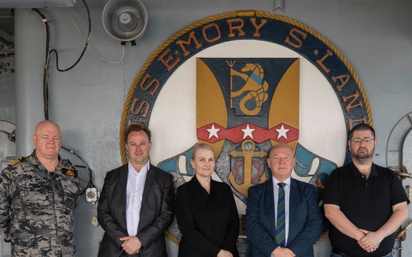 Guests Tour USS Emory S. Land