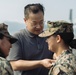 15th MEU Marine promoted on deployment by her Korean family