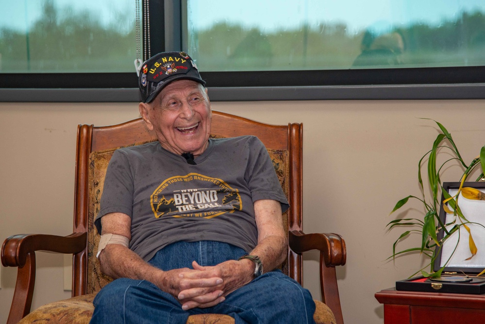 98 Years Young WWII Veteran Visits JRM