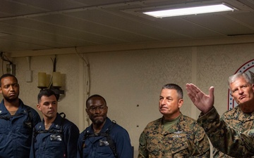 Commandant of the Marine Corps / Sergeant Major of the Marine Corps Visit USS America (LHA 6)