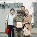 15th MEU Marine promoted on deployment by her Korean family