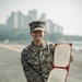 15th MEU Marine promoted on deployment by her Korean family