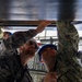 USS Emory S. Land Sailors Conduct Maintenance On USS Hawaii